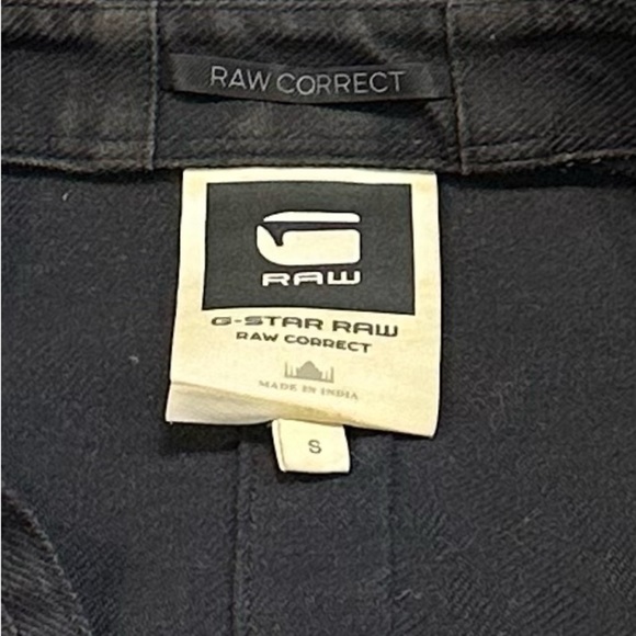 G-Star Raw Correct Navy Blue Long Sleeve Shirt Small - Picture 7 of 14